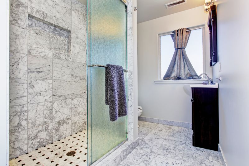 Natural Stone Floor in Shower Area